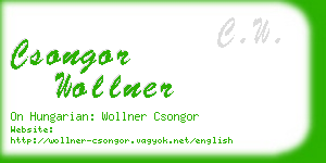 csongor wollner business card